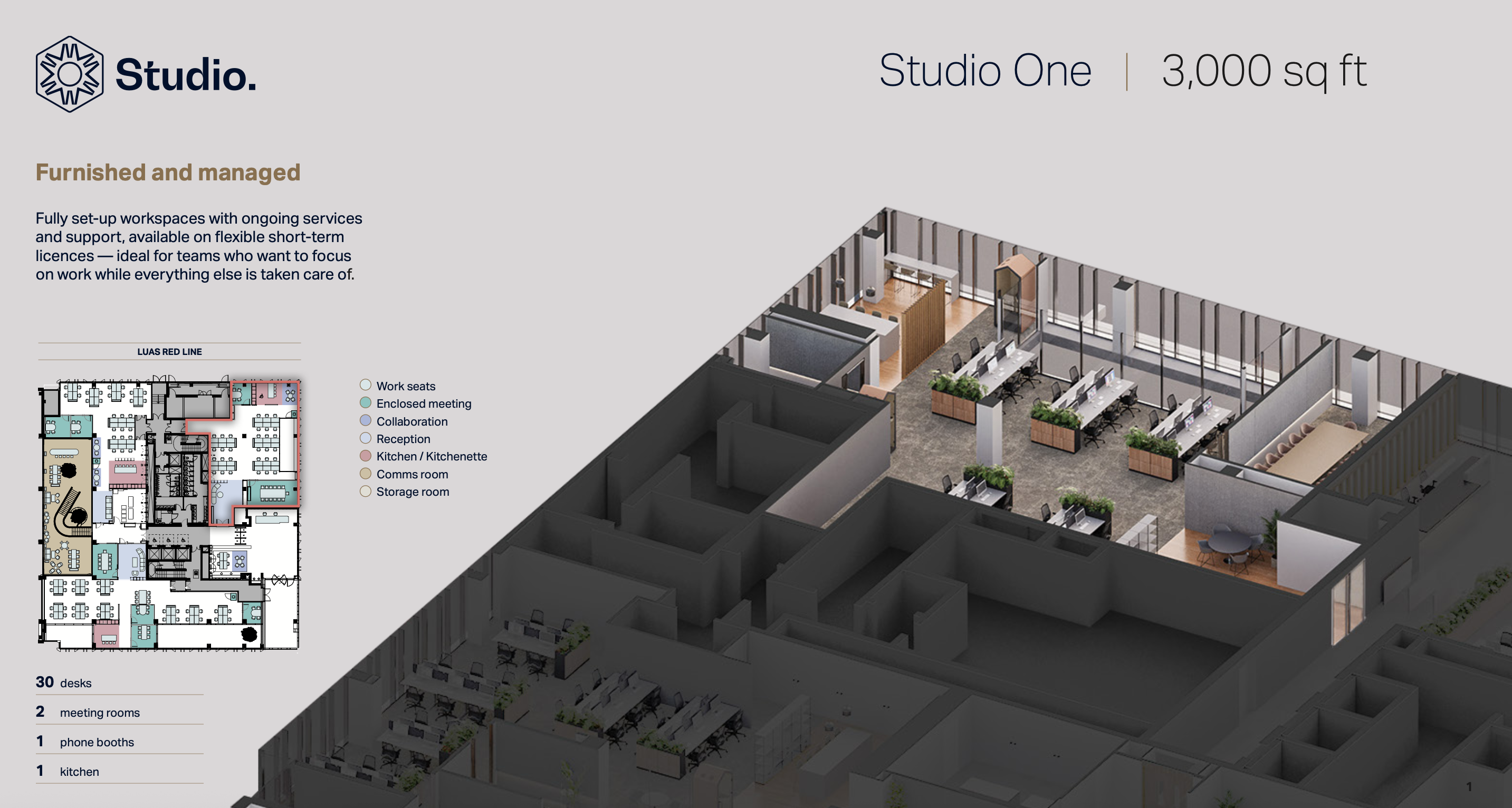 No.3 Dublin Landings - IFSC - Studio One